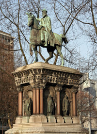 Statue of Charlemagne in Liège, Belgium